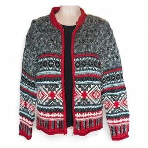 Vintage Tangents Nordic Fair Isle Wool Blend Sweater